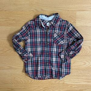 Christmas Plaid Button Up Shirt